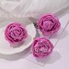 Borda Grelhada Cabeça de Rosa Carro de Casamento Layout Salão de Casamento Parede de Flores Flor Artificial Decoração Caixa de Presente Dia dos Namorados Flor Falsa Flor de Seda