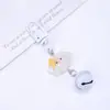 Chaveiro Colorido Transparente Nuvem Sino para Celular Desenho Animado Transparente Menina Estrela Colorida Doce Decoração Pingente de Mochila