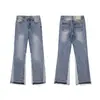 Pantalones Largos Casuales Unisex con Estampado de Letras Logo y Cordón Estilo Básico Tinta Salpicada Ropa de Pareja