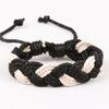 Pulseira trançada de corda de cânhamo feita à mão, pulseira por atacado, pulseira de estudante, loja de 2 yuan, joias, nova pulseira coreana
