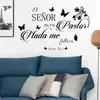 Brup Adesivos de Parede Fontes Criativas Espanholas Transfronteiriças Padrão Simples de Borboleta Adesivos Decorativos Autoadesivos Zn5305E