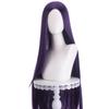 Peluca de Cosplay Master Shengda Transfronteriza 100cm Mediana Negra Larga Lisa Peluca de Anime Universal para Hombres y Mujeres