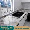 Película Adhesiva para Encimera de Mármol CTZS Textura Mineral Autoadhesiva Cubierta para Gabinete Estilo Lujo Moderno Resistente a Altas Temperaturas a Prueba de Aceite Antiarañazos Para Cocina Estufa Encimera Remodelar 40cmx1m/3m/5m/10m