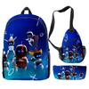 Mochila de tres piezas robot universo astro nuevo transfronterizo mochila para estudiantes bolso de un solo hombro estuche