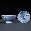 Taza de té cerámica sombrero maestro taza de té pintada a mano té individual taza de té japonés azul y blanco porcelana taza de té juego de té kung fu cuenco de té al por mayor