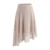 Moda de Verano Diseño de Nicho Top sin Mangas de Cuello Redondo Combinado con una Falda Irregular, un Conjunto de Dos Piezas Elegante para un Look Chic