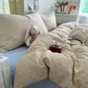 Juego de ropa de cama de cuatro piezas de lunares, grado A para maternidad e infancia, funda de edredón de gasa de doble capa, sábana bajera, funda de edredón, juego de tres piezas para dormitorio de estudiante