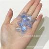 Serie Azul Degradado Plata Cristal Checo Pétalo Azul Lago Plata Multiestilo diy Accesorios de Joyería Material Horquilla Antigua