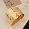 Pulsera Dorada Europea y Americana Brazalete para Mujer Brazalete Abierto Exagerado Anillo de Brazo Accesorios Anillo de Brazo Plateado Brillante Metal Adorno de Brazalete para Brazo