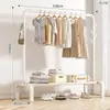 Tendedero de Ropa de Piso Vertical para Dormitorio Hogar Perchero Colgador Balcón Simple Engrosado Barra de Secado Tendedero