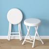 Silla plegable con respaldo, taburete para el hogar, mesa de comedor pequeña, silla de comedor apilable, portátil, taburete plegable de pie alto, pequeño y sencillo