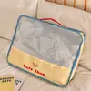 Bolsa de Viaje de Cuadros de Dibujos Animados, Bolsa de Almacenamiento Portátil para Viajes, Ropa, Ropa Interior, Organizador de Zapatos, Bolsa de Equipaje