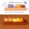 Luz de noche de piedra cruda de cristal natural transfronteriza, lámpara de noche USB para mesita de noche, luz de ambiente navideño, decoración de lámpara de noche de cristal, venta al por mayor