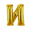 Balões de Folha de Alumínio Americanos Versão Internacional 32 polegadas Letras Douradas e Vermelhas para Decorações de Aniversário e Festas de Feriado