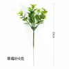 Plantas Verdes Artificiales, Plantas en Maceta con Pasto, Decoraciones para Interiores del Hogar, Flores Artificiales para Bodas, Plantas Artificiales de Eucalipto Individuales