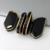 Aplicable a la nueva funda protectora de TPU con borde dorado para llave de coche Kia Smart Run Ace Jiahua Proud Run de 56789 teclas