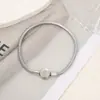Nuevo Pulsera Hueso de Serpiente Base Acero de Titanio Joyería de Serpiente con Cuentas Accesorios DIY Cadena Pulsera Cadena Quilla de Acero de Titanio