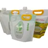 Bolsas selladas con pico auto-parante para granos y cereales, bolsas de empaque de mijo impresas a color 5/5 kg, bolsas selladas hechas en fábrica para mezclas de granos
