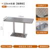 Mesa Estilo Escama de Peixe Estilo Hong Kong Metal Comercial Mobiliário de Restaurante Mesa Quadrada 60cm Luxo Acessível Mesa Redonda 70cm Cadeira Popular