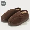 Pantuflas de Algodón para Mujeres de Mediana Edad y Mayores para Invierno, con Forro Polar Adicional para Mayor Calidez, Suela Suave, Antideslizantes, Resistentes al Desgaste, Zapatos Cerrados de Algodón para Hombres, Venta al por Mayor de Invierno