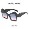 [Personalizado] Gafas de Sol de Moda Europea y Americana para Mujer, Estilo Trendy Ins Fotografía Callejera Elegante, Gafas de Sol Trendy Asimétricas para Mujer