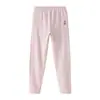 Pantalones de algodón puro de otoño para niñas de mediana y mayor edad, pantalones cálidos para niñas, pantalones de punto de capa base, no necesitan usar ropa interior, pantalones para dormir en casa
