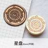 Novo produto 10month 3cm nova imagem original selo de tinta de fogo plana esculpida cabeça de vedação de latão sólido cabeça de cobre por atacado