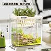Acuario para Pez Betta para Sala de Estar, Nuevo Modelo 2026, Acuario Ultra Transparente, Pequeño Acuario de Escritorio para el Hogar, Mesa de Centro Creativa para Peces Dorados