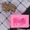 Una variedad de moldes de silicona para chocolate y azúcar con forma de animal, colección de gorriones, osos de chocolate, herramientas para hornear pasteles y decoración.