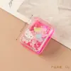 Tendencia de Tiktok Mini Arena Movediza Pequeño Mahjong Cubo Líquido con Aceite Llavero de Dibujos Animados Colgante Acrílico Transparente