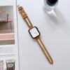 Adecuado para Correa de Apple Watch apple watch876se54 Correa Hueca de Lona Coreana con Hebilla de Mariposa