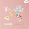 Cartão de decoração de bolo para o Dia das Crianças ins fofo bonito soprando bolhas para meninos e meninas aniversário vestido plug-in