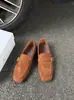Mocasines únicos estilo retro sin cordones con detalles de hebilla, nueva colección otoño 2026 para mujer, zapatos planos casuales para el uso diario
