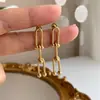 Estilo Ins Europeo y Americano Joyería Popular Hebilla de Herradura en Forma de U Collar de Acero Inoxidable Pulsera de Acero de Titanio para Mujer Pendientes con Cierre