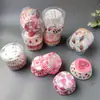 Base Xue Mei Niang Desechable Papel Aceite Portapapeles Pastel Pequeño Crema Ligera Taza Mafen Molde para Hornear Resistente a Altas Temperaturas Portapapeles