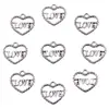 45 Estilo Ins Pingente de Amor Explosões DIY Liga Liga Leve Charme de Coração Vazado Colar Pulseira Joias Acessórios