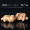 Al por mayor Sándalo Lao Shan Forma de Gato Calabaza Accesorios DIY Llavero Colgante de Madera Encanto para Bolso Adorno Colgante