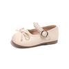 Zapatos de Princesa para Niñas 2025 Primavera y Otoño Nuevo Diseño para Niñas Perla Lindo Moño Zapatos Pequeños de Cuero