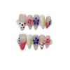 Daiyueda Unhas Vestíveis Puras Feitas à Mão Nova Coleção Outono e Inverno B273 Patch de Manicure Olho de Gato Elegante Esculpido Pintado à Mão Puro