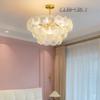 Lámpara de araña de cristal estilo francés antiguo de lujo para dormitorio y sala de estar, diseño creativo de estilo nórdico simple