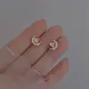Em alta no Douyin: Brincos Coração de Pedra Olho de Gato Transparente da Moda para Mulheres, Novo Estilo de Verão, Brincos Doces Versáteis de Alta Qualidade