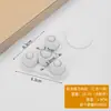 Tipo Adhesivo Polea Universal Rueda con Rodamiento de Bolas sin Perforaciones Base Engrosada para el Hogar Rueda Pequeña Silenciosa Móvil Resistente al Desgaste
