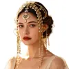 Adorno de Cabeça Estilo Antigo Regiões Ocidentais de Dunhuang Acessórios de Cabelo de Princesa Headwear para Foto de Viagem Pingente de Testa Ornamento de Testa Franja Acessórios de Estilo Étnico Adorno de Cabeça