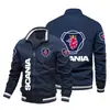 Chaqueta Nueva de Primavera y Otoño para Hombre Chaqueta con Logotipo de Motocicleta Chaqueta Deportiva con Logotipo de Coche Top Camisa con Cremallera Estampada