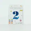 Venta al por mayor estilo INS comercio electrónico transfronterizo 16 pulgadas Exquisitamente empaquetado digital empaque individual de tarjeta de papel globos de papel de aluminio, versión delgada americana