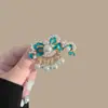 Pasador de Pelo con Borla de Campana de Diamante Azul para Mujer, Accesorio de Pelo Exquisito de Gama Alta, Pinza Lateral, Pasador de Pelo, Pinza BB Lateral de Estilo Antiguo