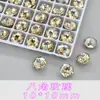 Rhinestones de Uñas K9 de Alta Calidad, Color Champaña, Multifacéticos, Vidrio de Base Puntiaguda, Forma Irregular Grande, Súper Brillantes, Diamantes de Imitación para Uñas