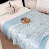 Nueva Colcha Refrigerante de Helado, Tamaño Individual y Doble, Colcha de Seda Fresca de Verano, Popular Colcha de Verano en Línea con Impresión Digital 3D