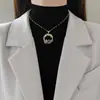 Céu Estrelado Planeta Luz Luxo Elegante Deslumbrante Colar Totalmente Diamantado Feminino Versátil Colar Clavícula Elegante Luxo Leve Design de Nicho