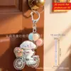 Llavero de Gato Rosa Plano 2D Decoración de Regalo Navideño Colgante Llavero de Coche Llavero de Mochila Cartera